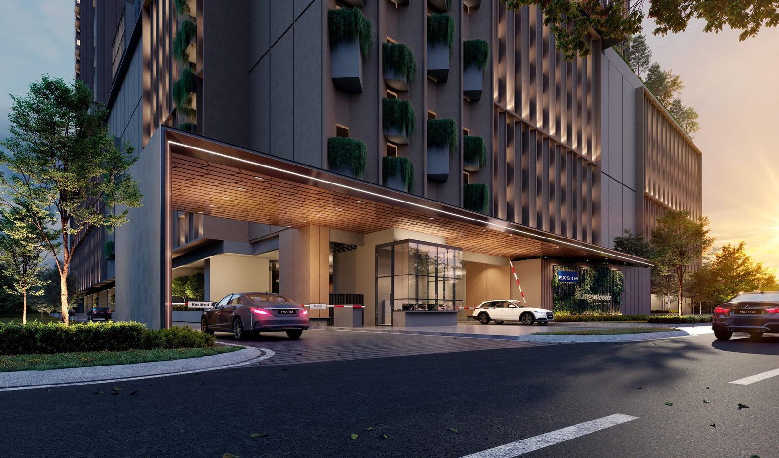 The Kingswoodz @ Bukit Jalil grand drop-off entrance